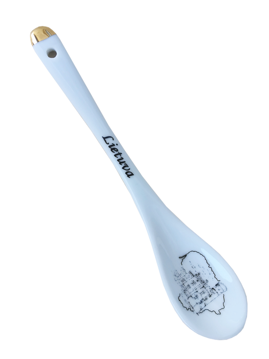 Porcelain spoon for coffee "Lietuva"