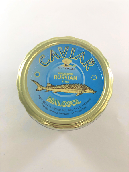 SIBERIAN STURDEON BLACK CAVIAR 100G (GLASS)