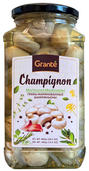 MUSHROOMS MARINATED CHAMPIGNON WHOLE, GRANTE , 880ML