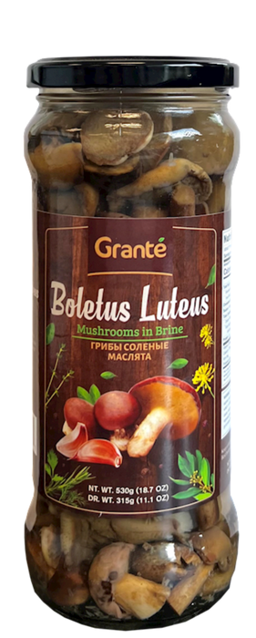 GRANTE Mushrooms Boletus Luteus In Brine, 580ml Jar