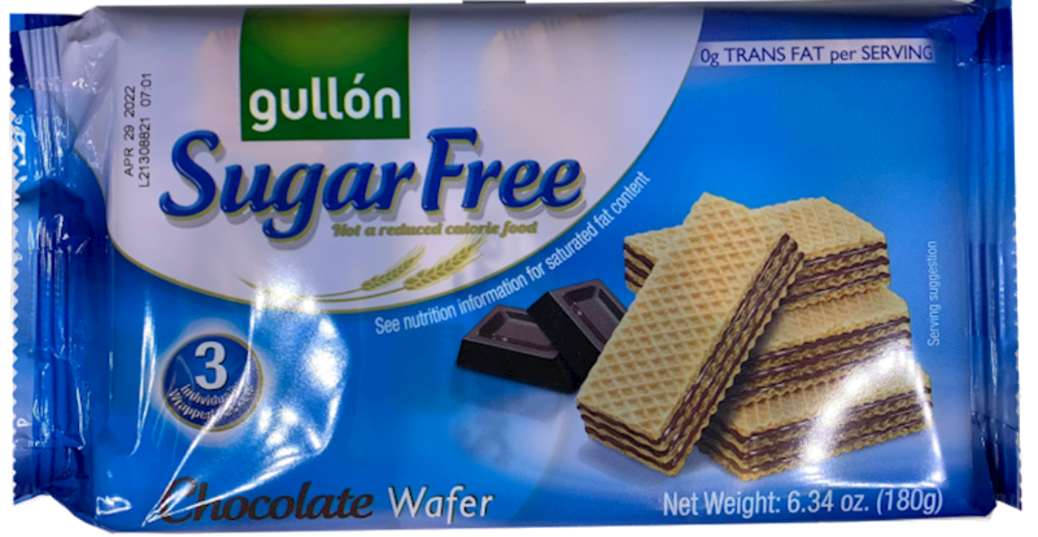 GULLON Sugar Free Chocolate Wafers, Spain