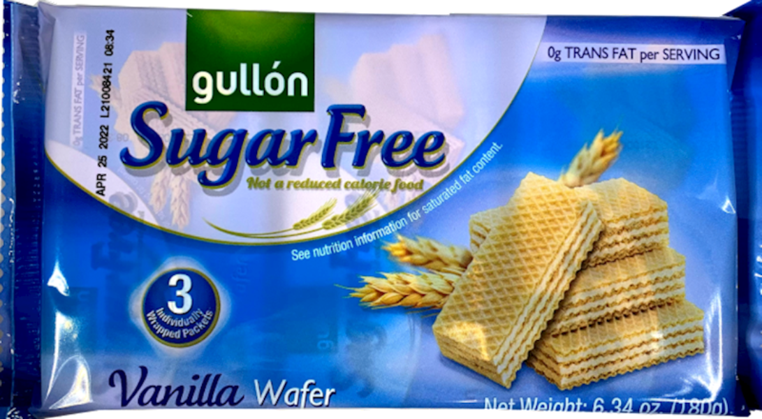 GULLON Sugar Free Vanilla Wafers, Spain