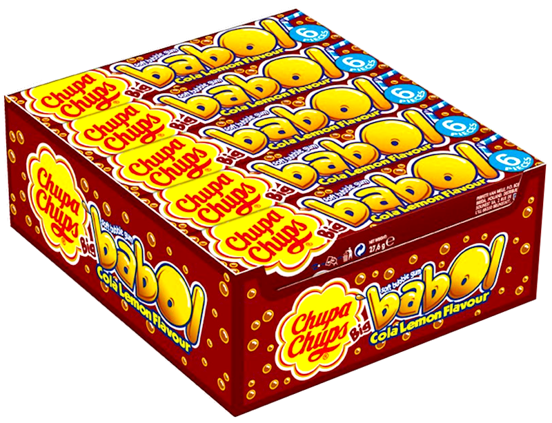 BIG BABOL GUM "COLA LEMON" FLAVORED