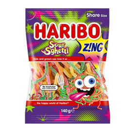HARIBO SOUR S'GHETTI GUMMI