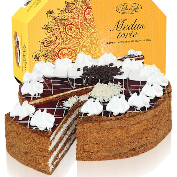 HONEY CAKE PELIA 1KG, medus torte