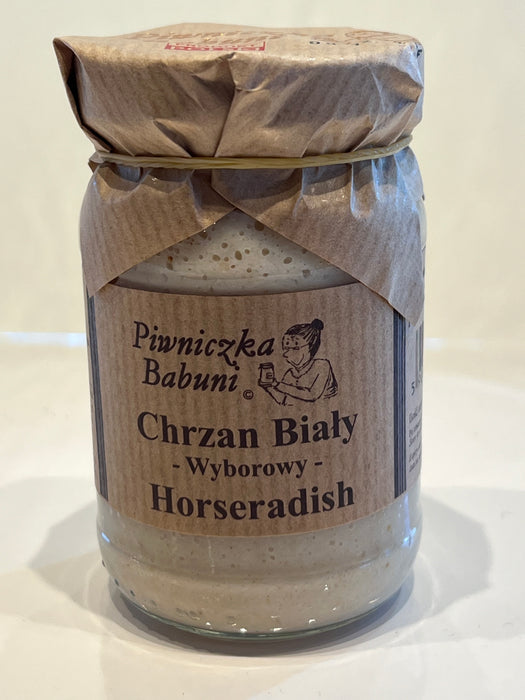 CHRZAN BIALY WYBOROWY, HORSERADISH, PIWNICZKA BABUNI