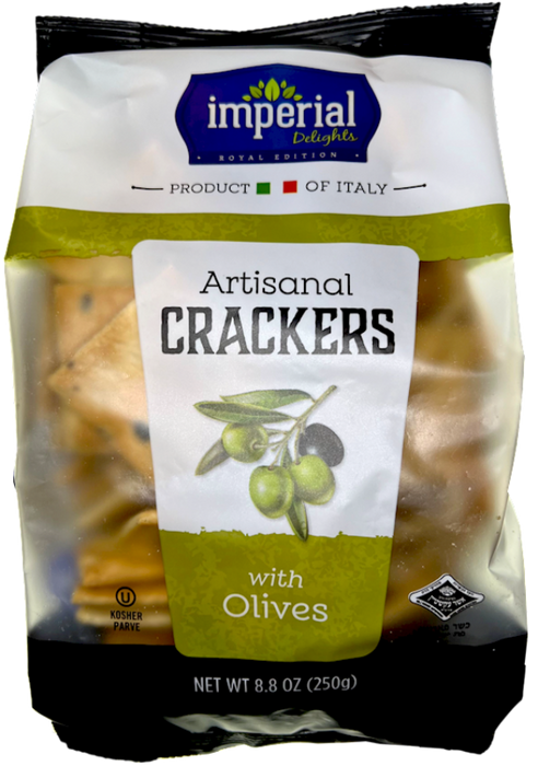 IMPERIAL Artisanal Crackers with Olives, Kosher