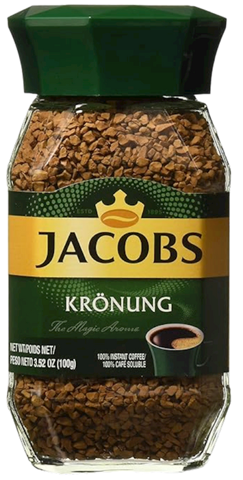 JACOBS COFFEE "KRONUNG" INSTANT (GLASS), GERMANY, 200G