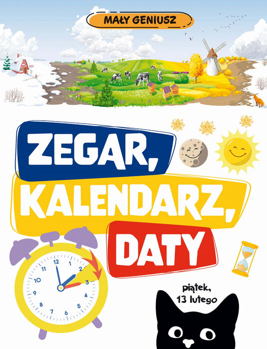 ZEGAR, KALENDARZ, DATY.MAŁY GENIUSZ