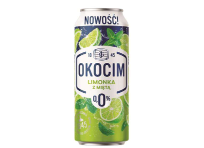 OKOCIM,RADLER LIMONKA Z MIETA 0%