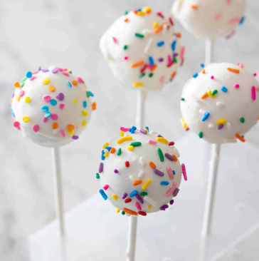 Birthday/white Cake Pop