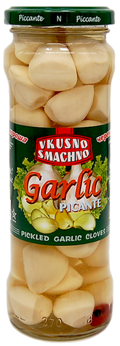 VKUSNO SMACHNO Pickled Garlic Cloves, 370ml