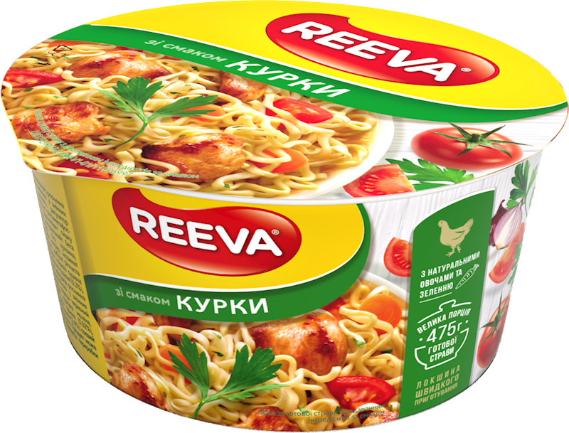 Instant noodles with chicken flavor REEVA