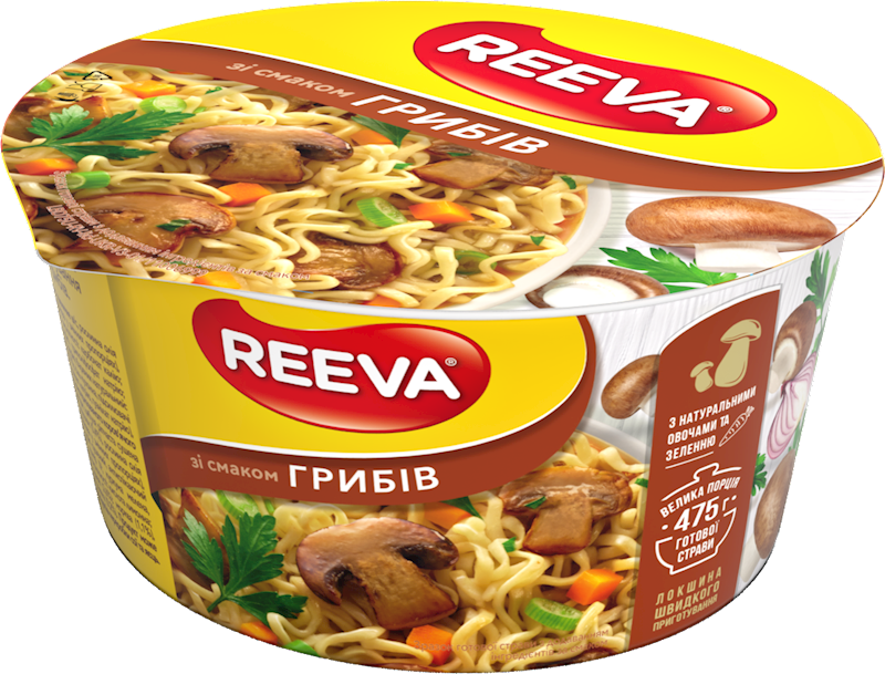 Instant noodles with Mushroom flavor REEVA
