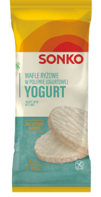 SONKO WAFLE RYZOWE W POLEWIE JOGURTOWEJ