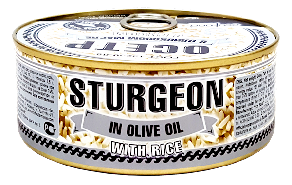 ECO FOOD Sturgeon in Olive Oil with Rice