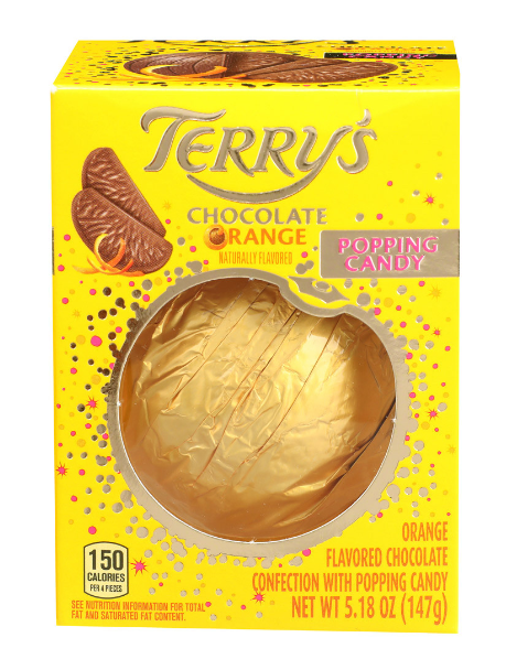 Terry's Milk Orange Flavor Chocolate with Popping Candy
