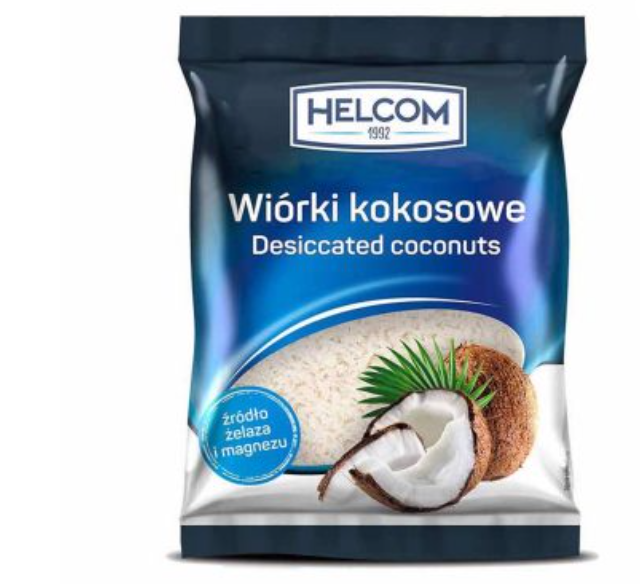 WIORKI KOKOSOWE,DESSICATED COCONUT, HELCOM, 100G