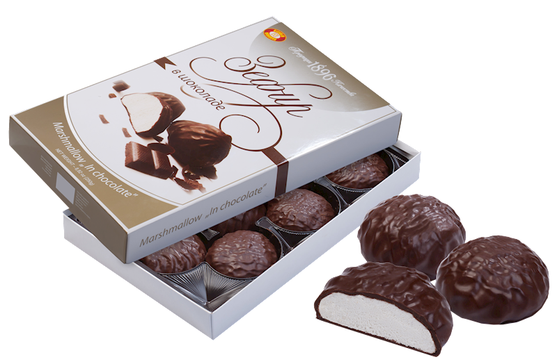 HB MARSHMALLOW ZEFIR VANILLA IN CHOCOLATE, UKRAINE, 250G