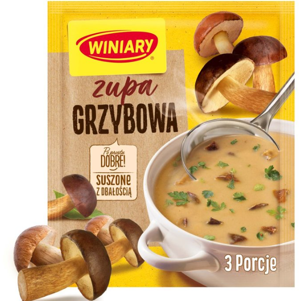 ZUPA GRZYBOWA,MUSHROOM SOUP WINIARY