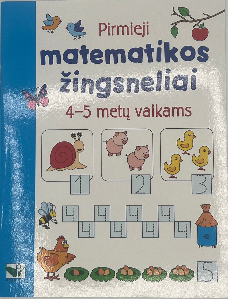 Pirmieji matematikos žingsneliai 4-5 m. vaikams