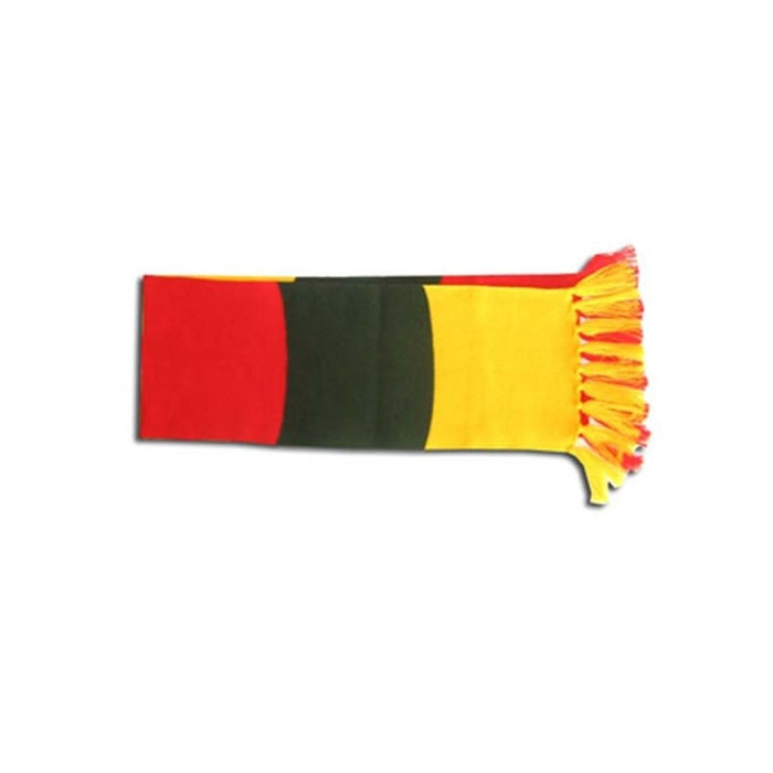 Knitted tricolor scarf