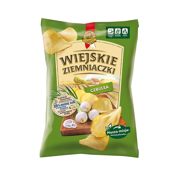 WIEJSKIE ZIEMNIACZKI POTATO CHIPS WITH ONIONS