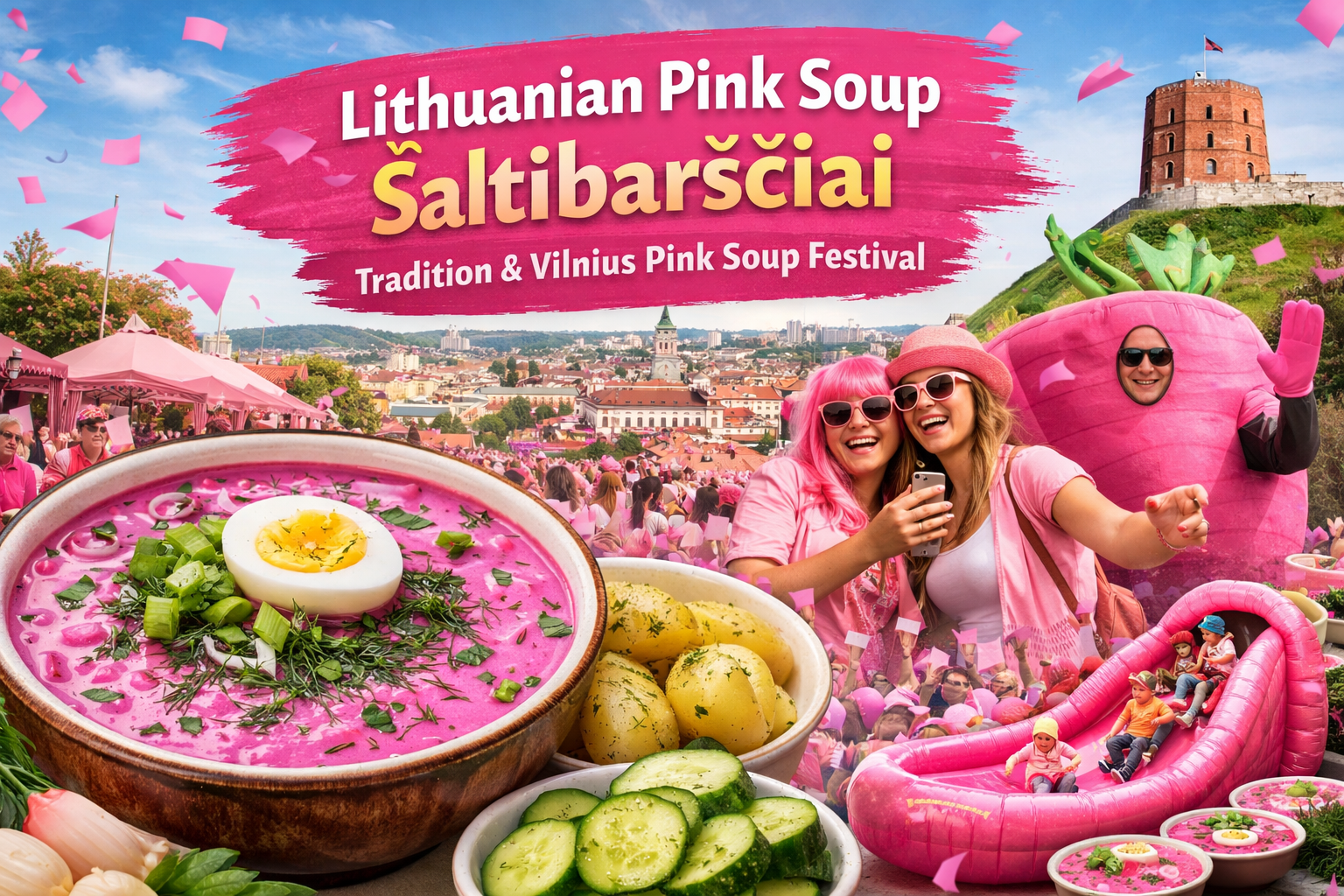 Lithuanian Pink Soup – Šaltibarščiai: A Refreshing Taste of Summer