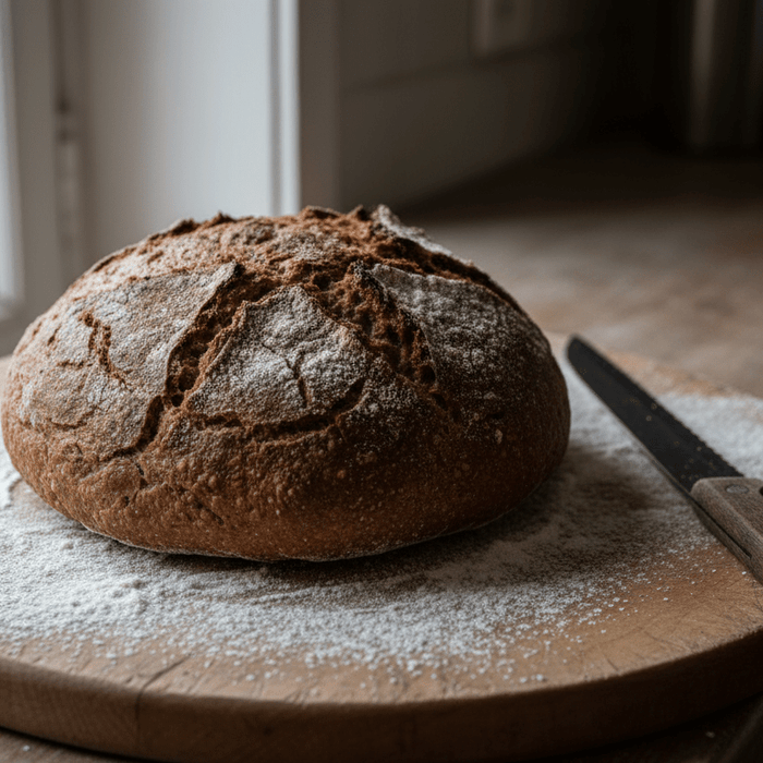 Homemade Polish Farmer’s Bread — rustic European rye loaf with caraway and honey.