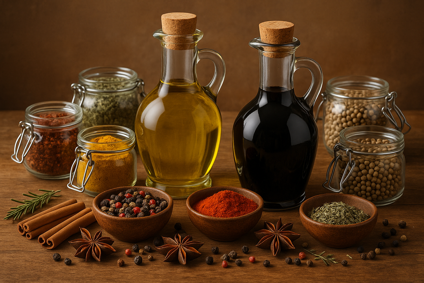 Oils, Vinegar & Spices