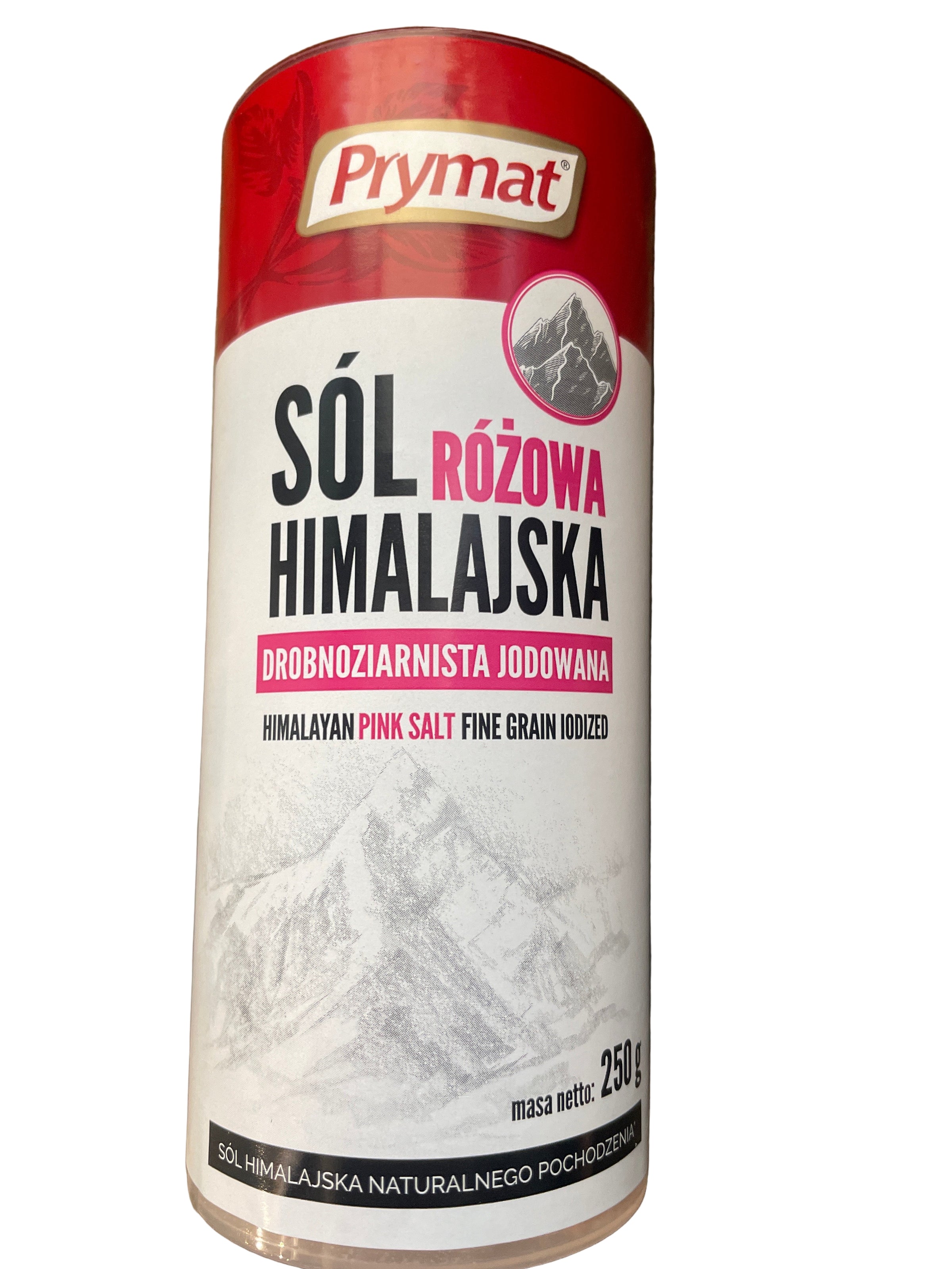 SOL HIMALAJSKA,JODOWANA, GRUBOZIARNISTA, FINE-GRAIN HIMALAYAN PINK SALT,PRYMAT
