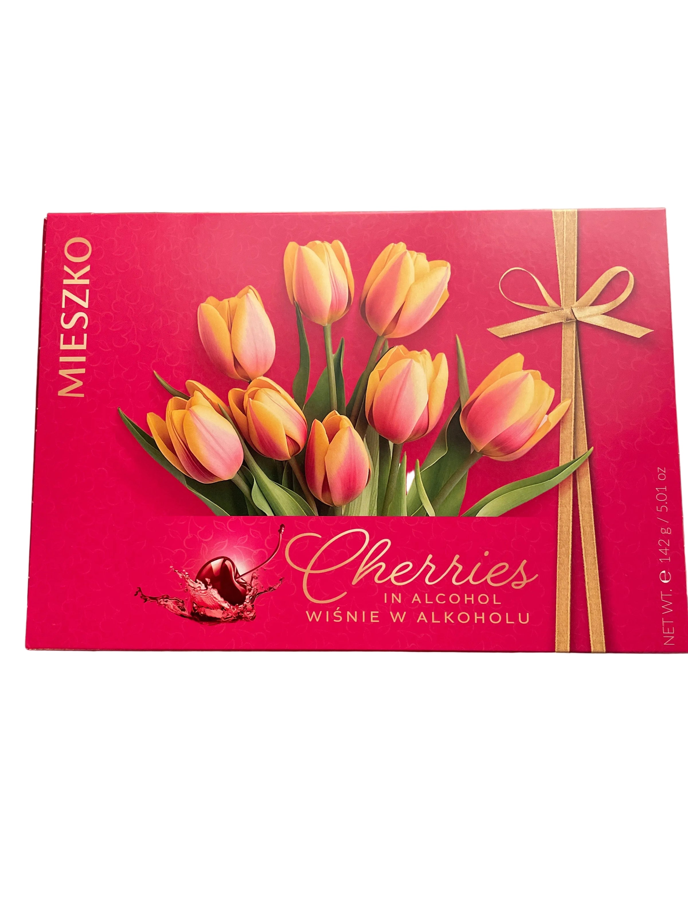 MIESZKO CHERRIES IN CHOCOLATE,BOMBONIERKA,142G