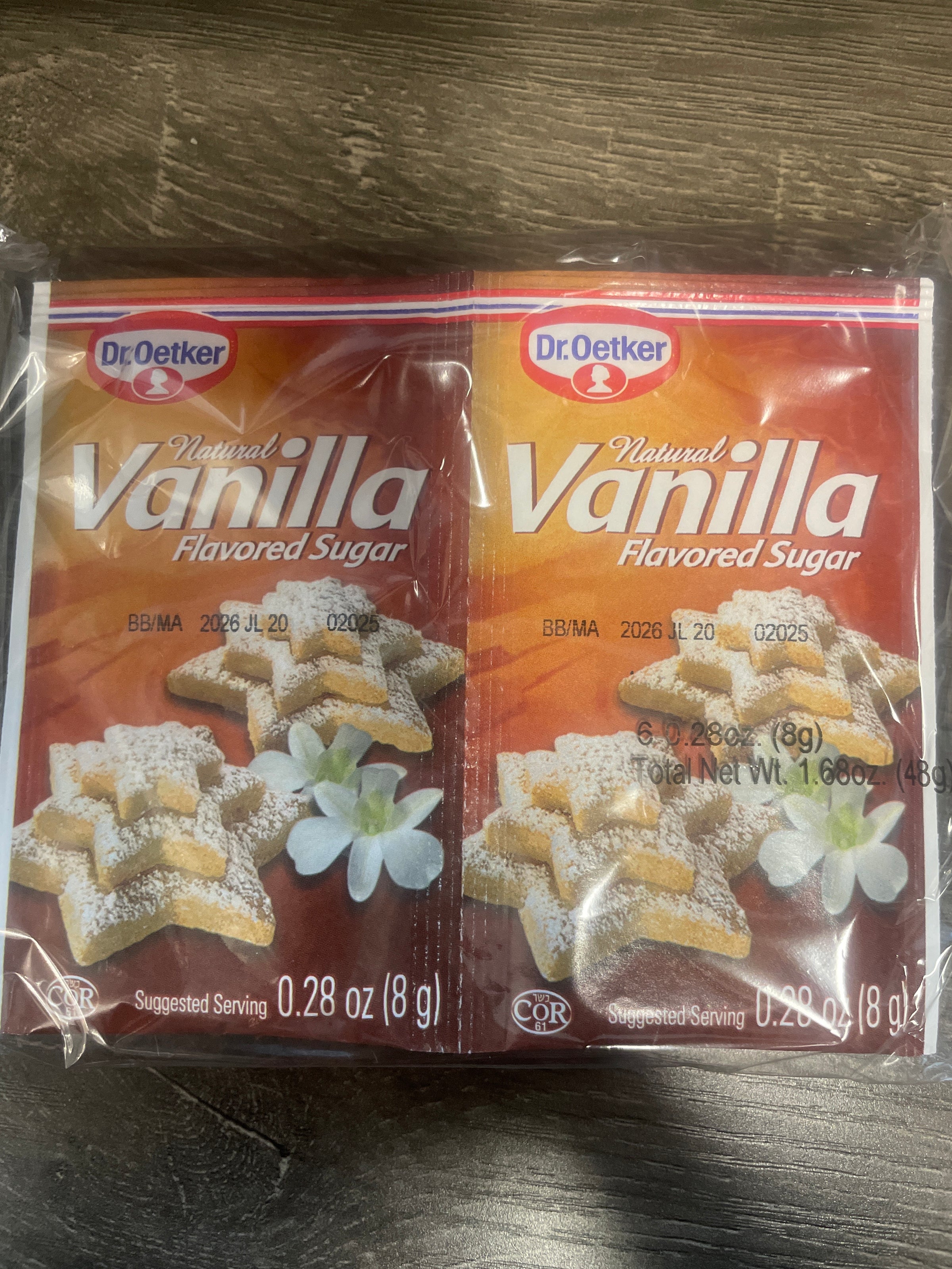 DR OETKER Vanilla Sugar,6 PACK,  6X8g