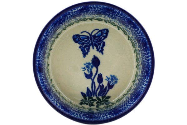 Ramekin Bowl Small Blue Butterfly Theme