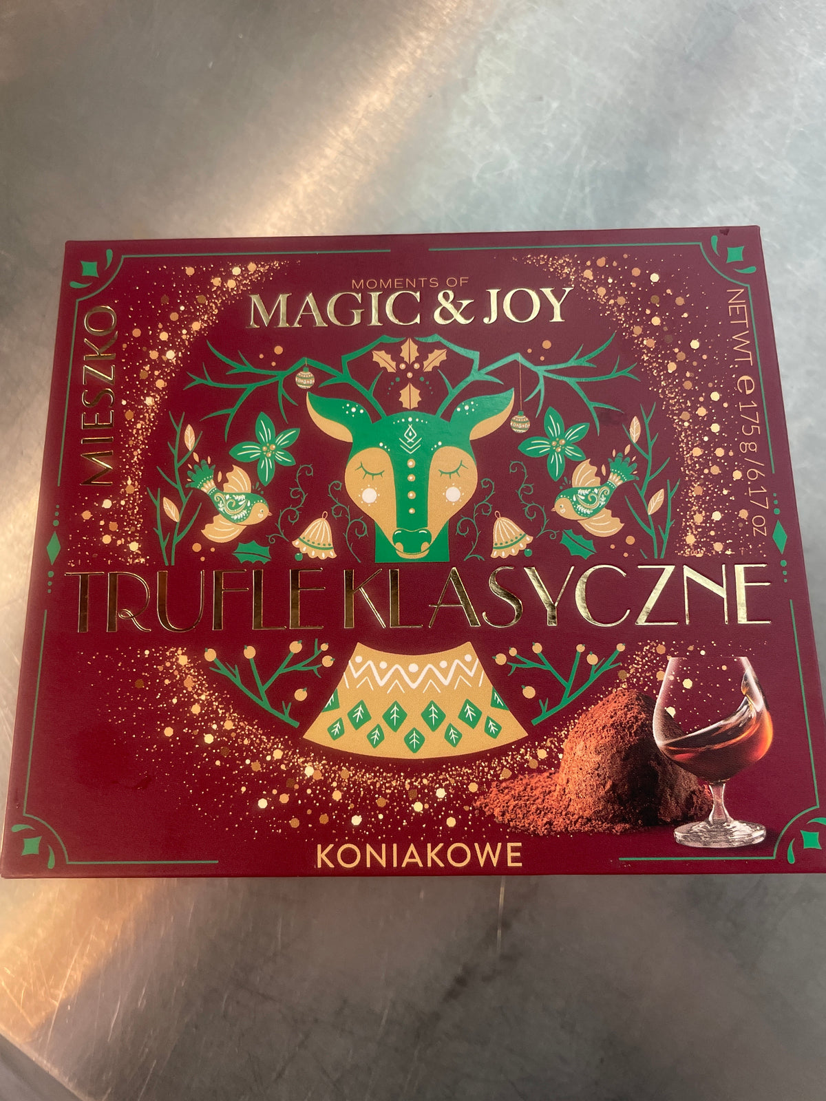 MIESZKO TRUFLE KLASYCZNE KONIAK, COGNAC FLAVOURED TRUFFLES, 175G