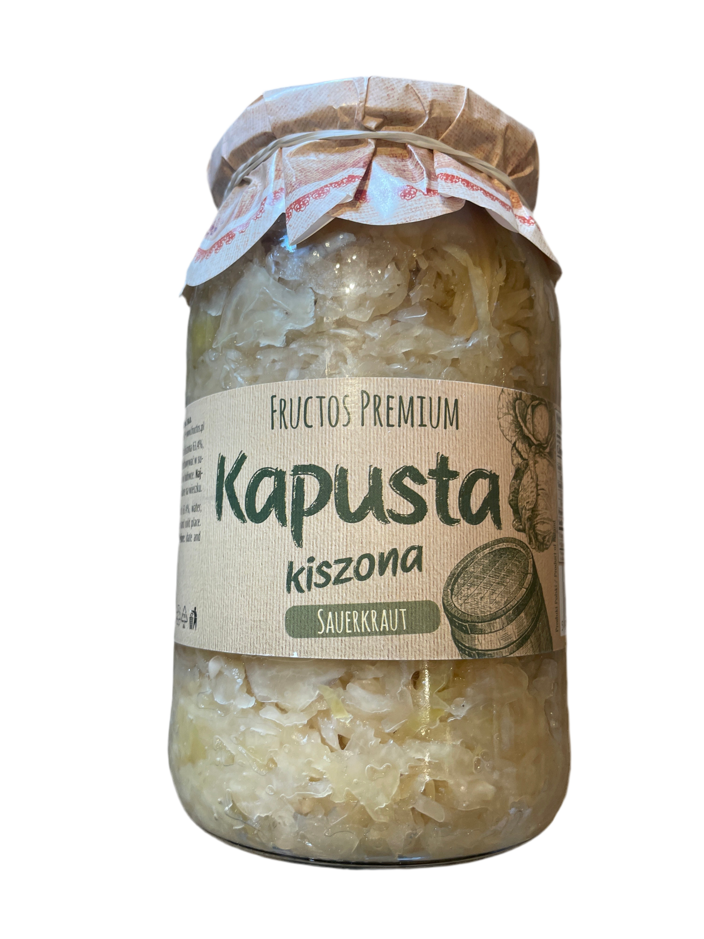 KAPUSTA KISZONA, SAUERKRAUT,FRUCTOS