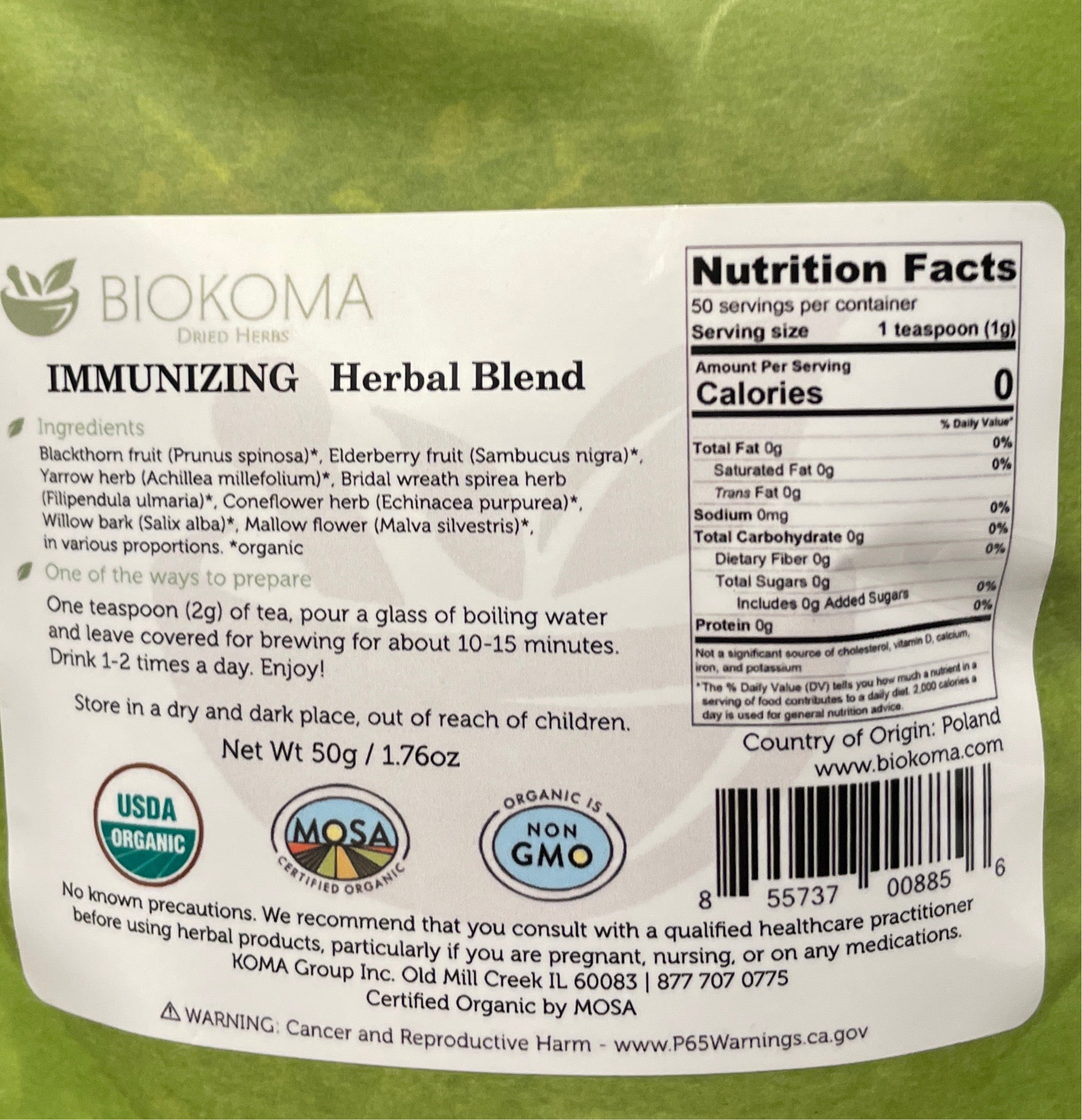 Immunizing Herbal Blend,Biokoma