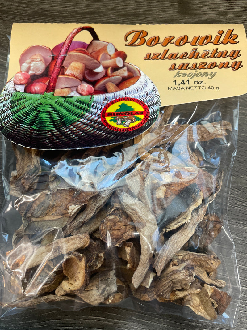 BOROWIK SZLACHETNY, DRIED SLICED BOLETUS,RUNOLAS, 40G