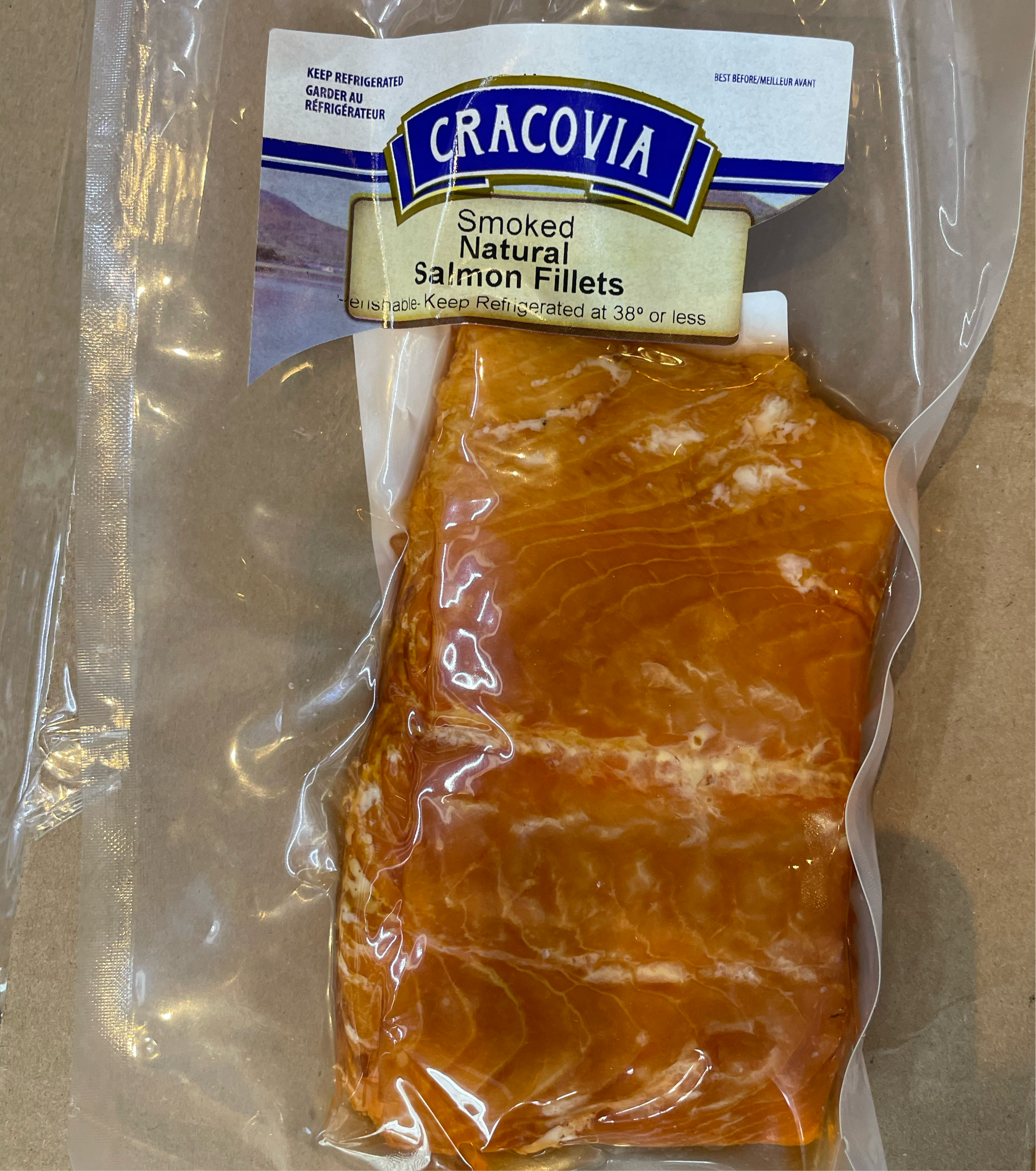 Cracovia smoked salmon fillets, filety z lososia wedzone