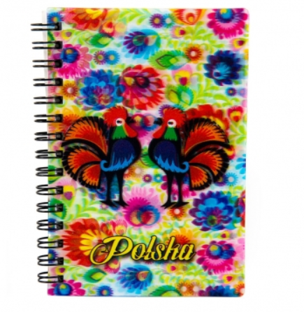 3D spiral notebook Poland Bright folk