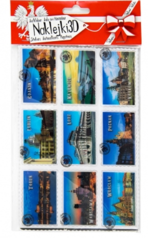 3D sticker collection  Cities of Poland