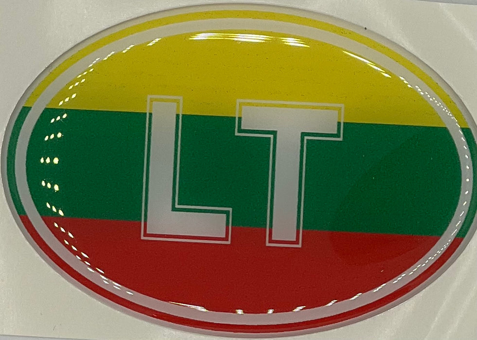 Sticker 3D oval LT