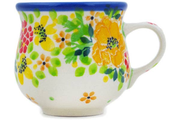 Espresso Cup 2 oz Bright Spring Theme UNIKAT