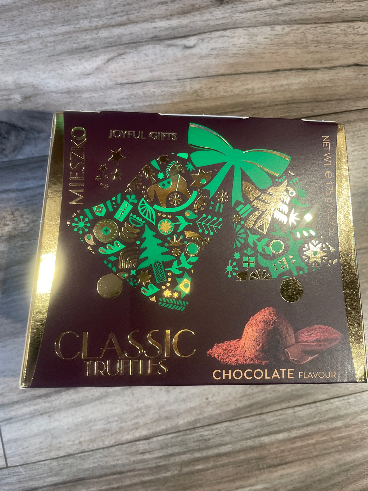 MIESZKO TRUFLE KLASYCZNE CZEKOLADOWE,CHOCOLATE FLAVOURED TRUFFLES, 175G