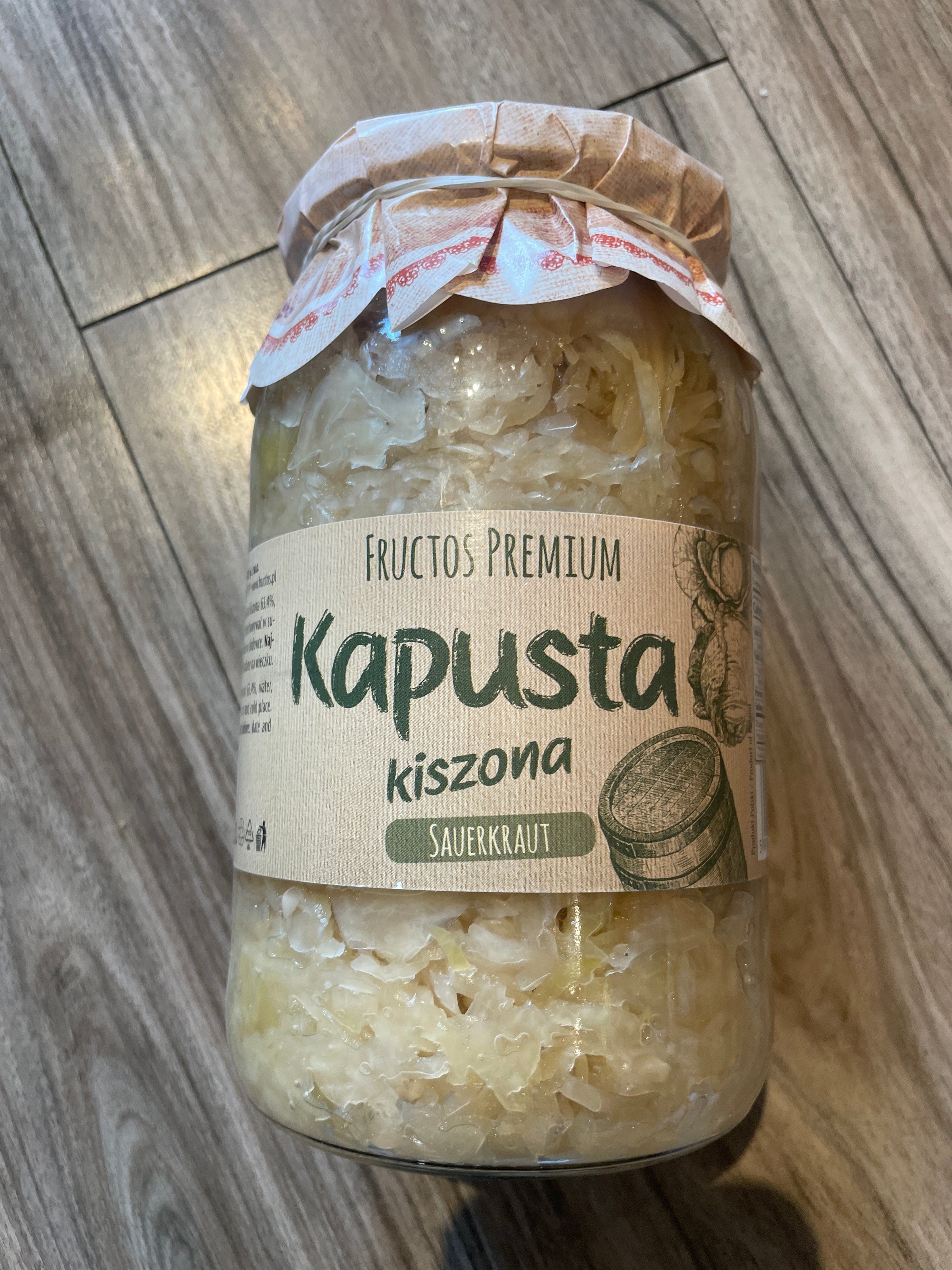 KAPUSTA KISZONA, SAUERKRAUT,FRUCTOS