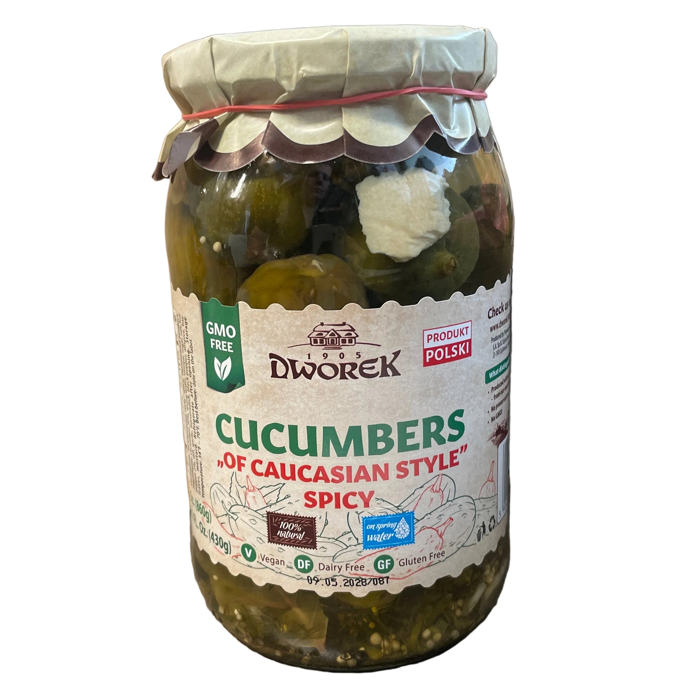 DWOREK PICKLES MARINATED WITH HOT PEPPER 900G