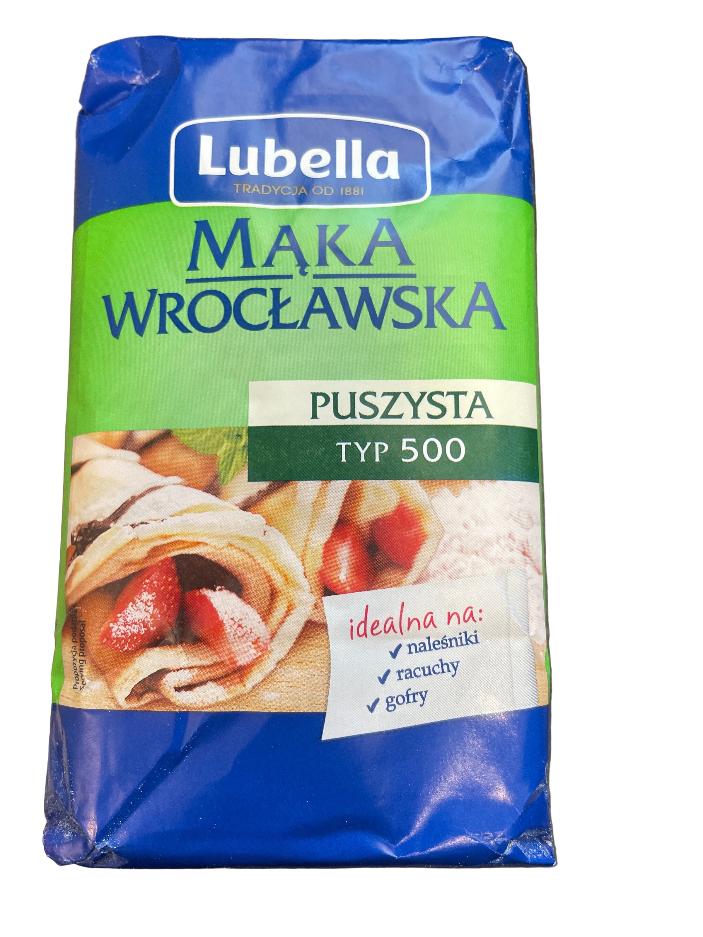 MAKA WROCLAWSKA PUSZYSTA,TYP500,1KG, WROCLAWSKA FLOUR,LUBELLA