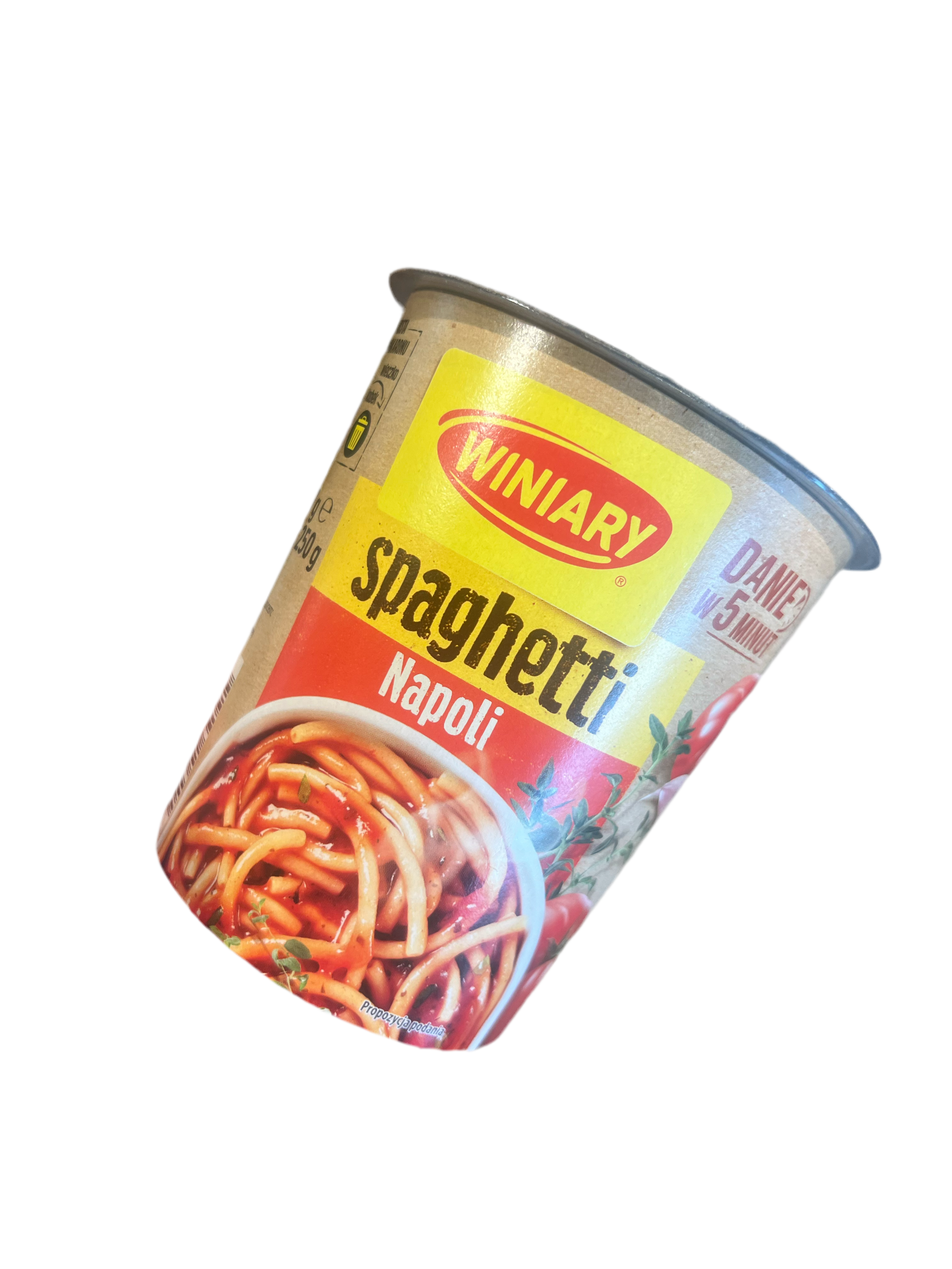 SPAGHETTI PO NEAPOLITANSKU,KUBEK,WINIARY