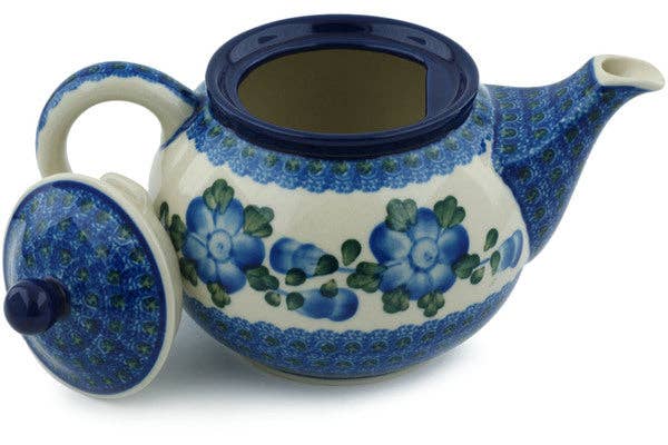 Coffee Pot 3½ cups Blue Poppies Theme