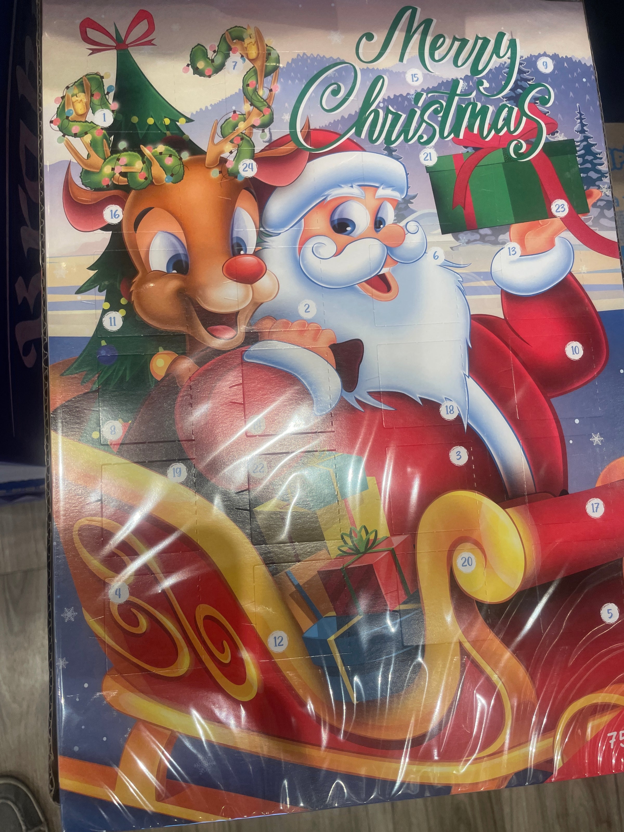 KALENDARZ ADVENTOWY, ADVENT CALENDAR, MILLANO, 75G